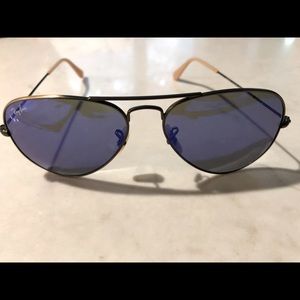 Blue Women’s Ray Ban Aviator Large Metal